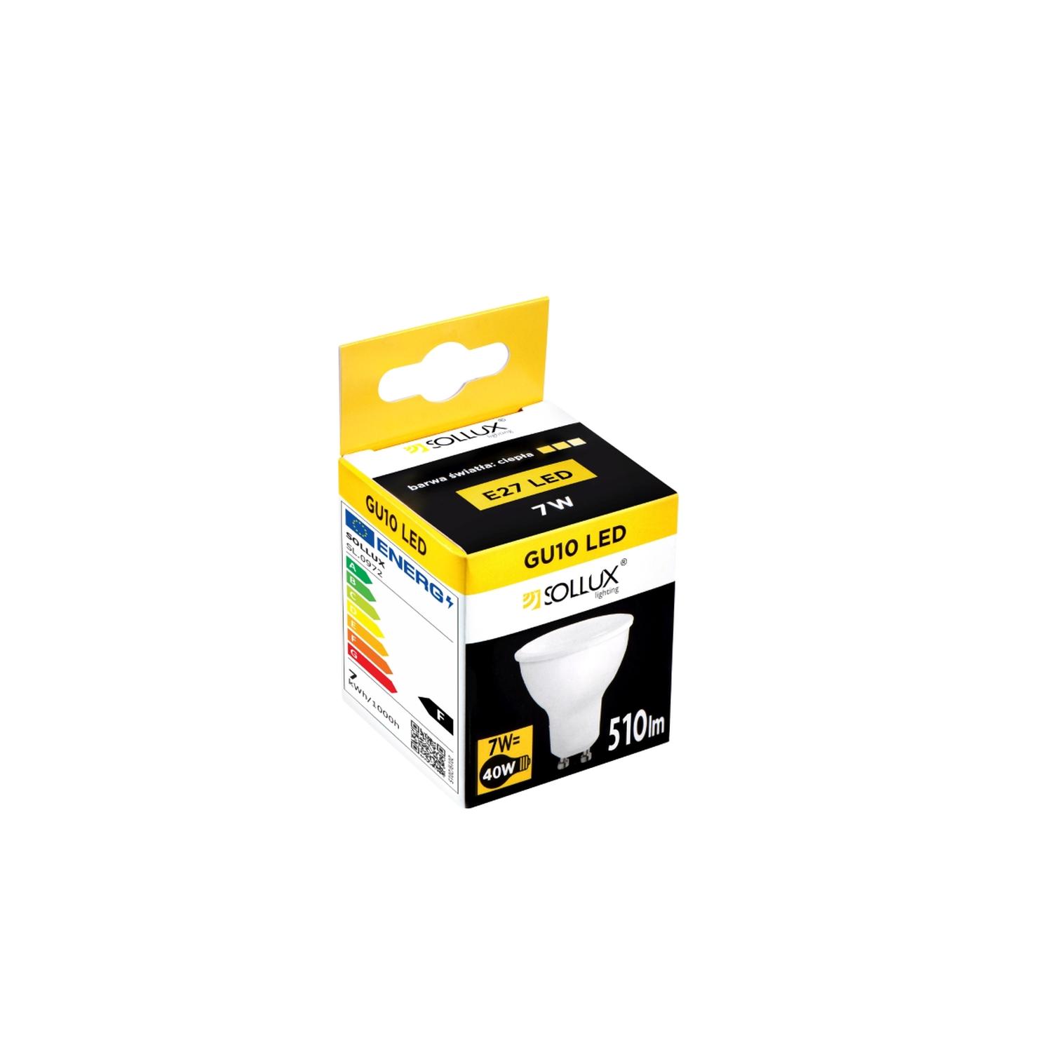 bombilla LED GU10 3000K 7W 510lm: Ilumina tus espacios con eficiencia, ofreciendo brillo cálido y agradable. Ideal para hogares y comercios. Ahorra energía sin sacrificar luz.