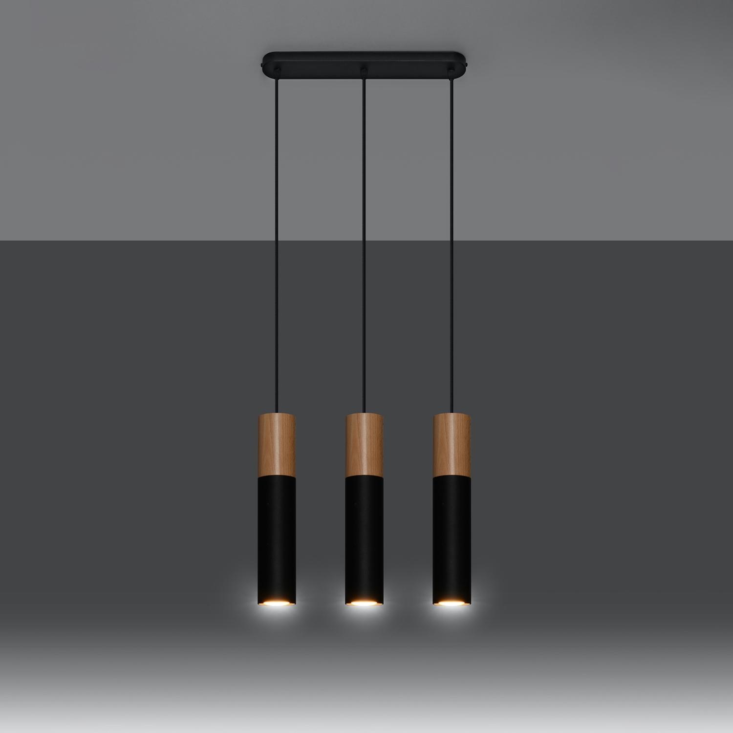 lámpara colgante PABLO en elegante negro. Ideal para iluminar y embellecer tu hogar. Su diseño moderno y estilizado crea un ambiente cálido y acogedor, perfecto para cualquier espacio.