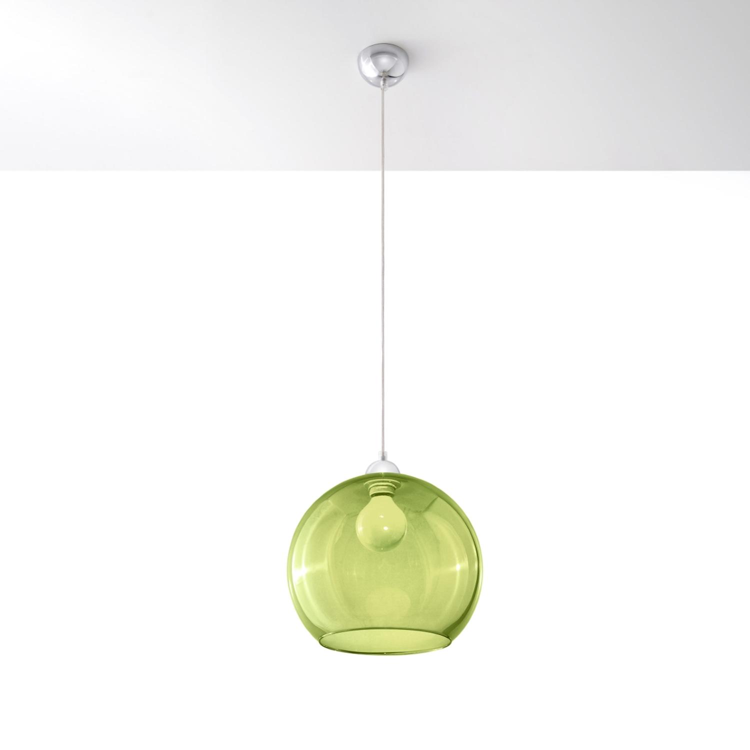 lámpara colgante BALL verde: una pieza única que combina diseño moderno con un vibrante tono verde, perfecta para iluminar y dar vida a cualquier espacio de tu hogar.