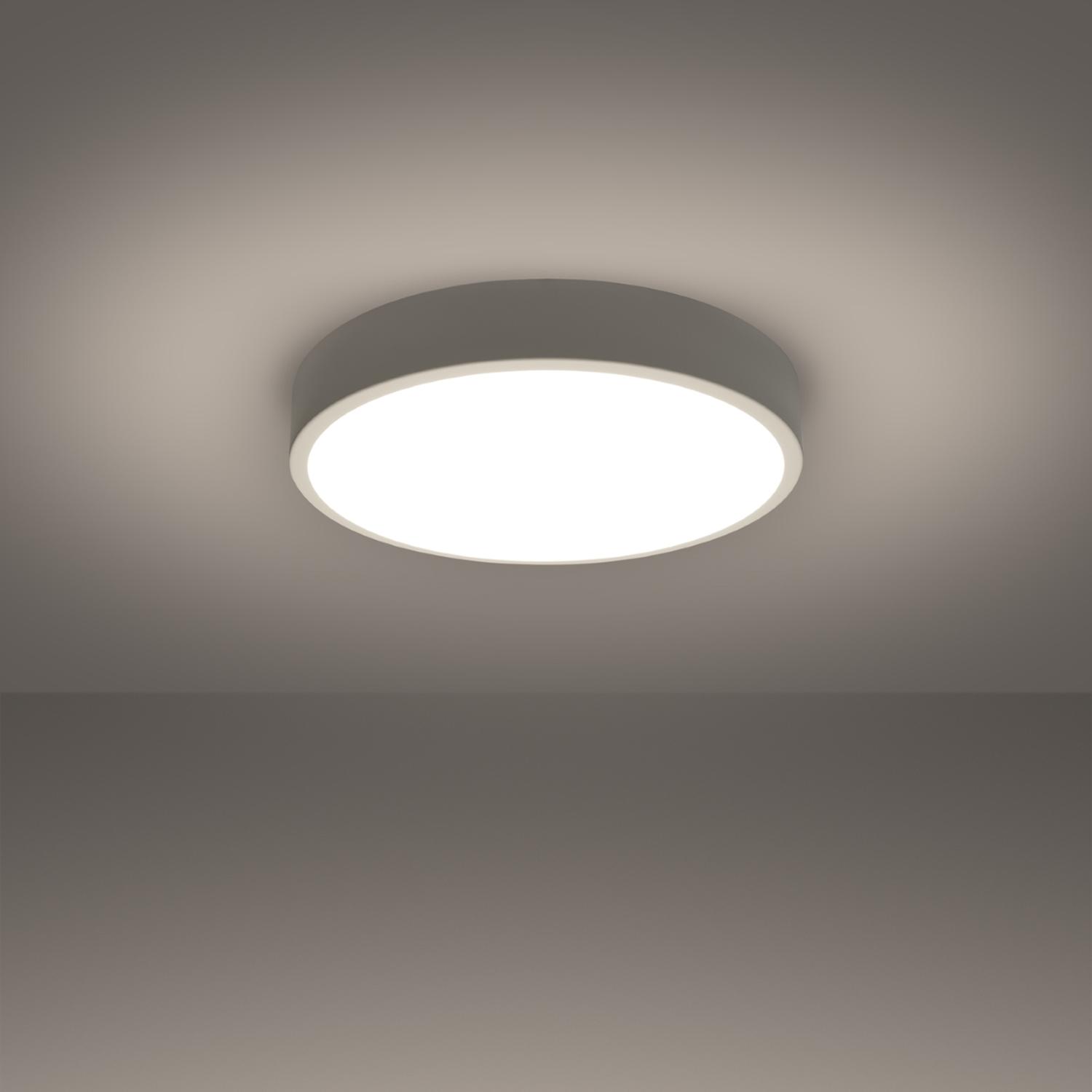 lámpara de techo ONYX 40 LED, diseño elegante y moderno en blanco, con temperatura de color de 3000K, ideal para crear ambientes cálidos y acogedores en cualquier espacio.