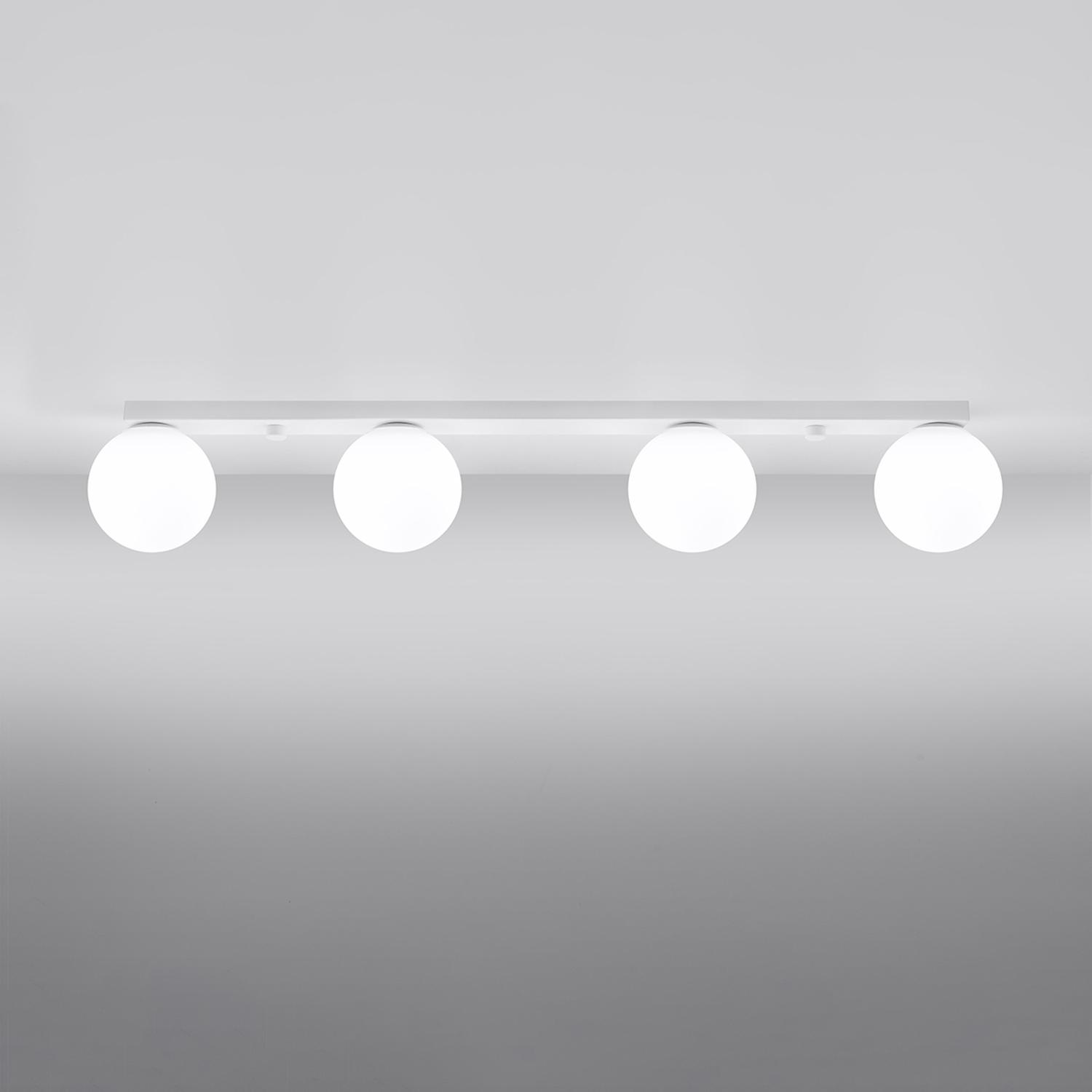 lámpara de techo YOLI 4 blanca, elegancia moderna y luz cálida. Ideal para iluminar cualquier espacio con estilo contemporáneo. Perfecta para hogares y oficinas.