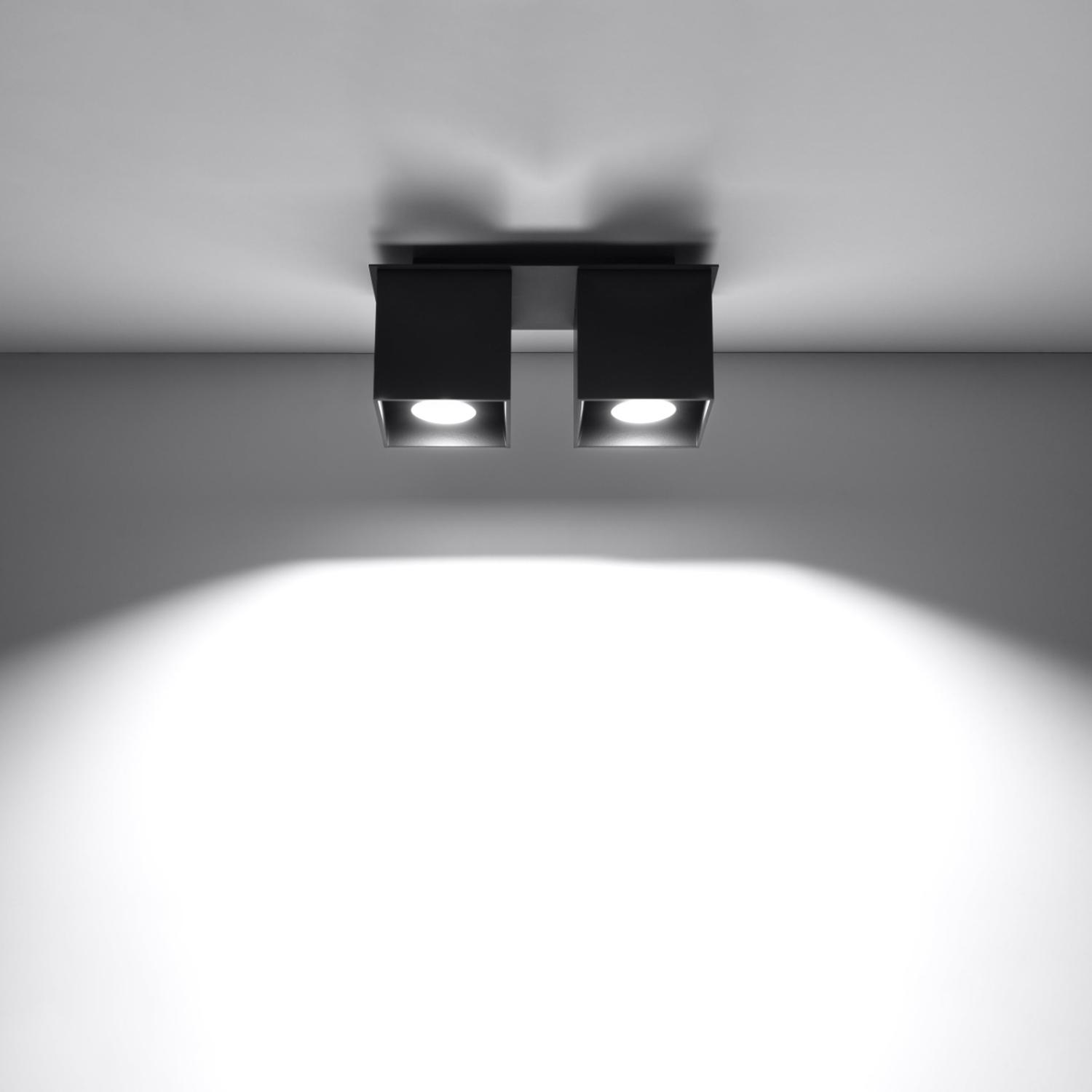 plafón QUAD 2 negro: diseño moderno y elegante que ilumina tus espacios con estilo. Perfecto para hogares y oficinas, su estética sofisticada transforma cualquier ambiente en algo único.