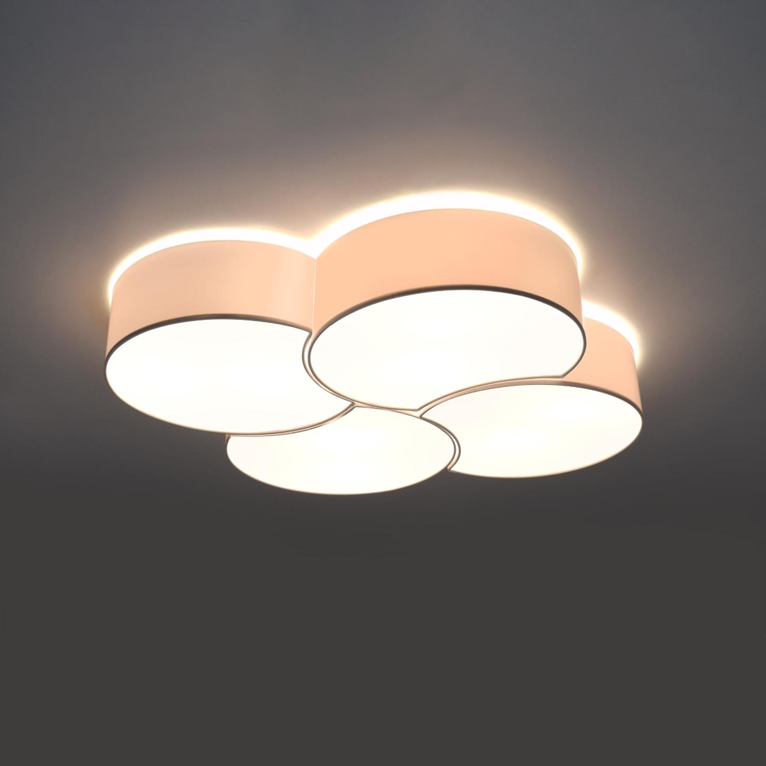 plafón CIRCLE 4 en blanco: ilumina tus espacios con estilo. Su diseño moderno y minimalista se adapta a cualquier lugar, ofreciendo una luz suave y acogedora, ideal para casas y oficinas.