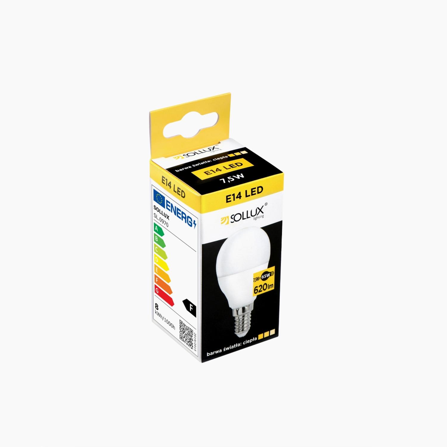 bombilla LED E14 3000K 7,5W 620lm: Ilumina tu espacio con luz cálida y eficiente. Perfecta para crear ambientes acogedores. Ahorra energía y disfruta de una brillantez duradera.