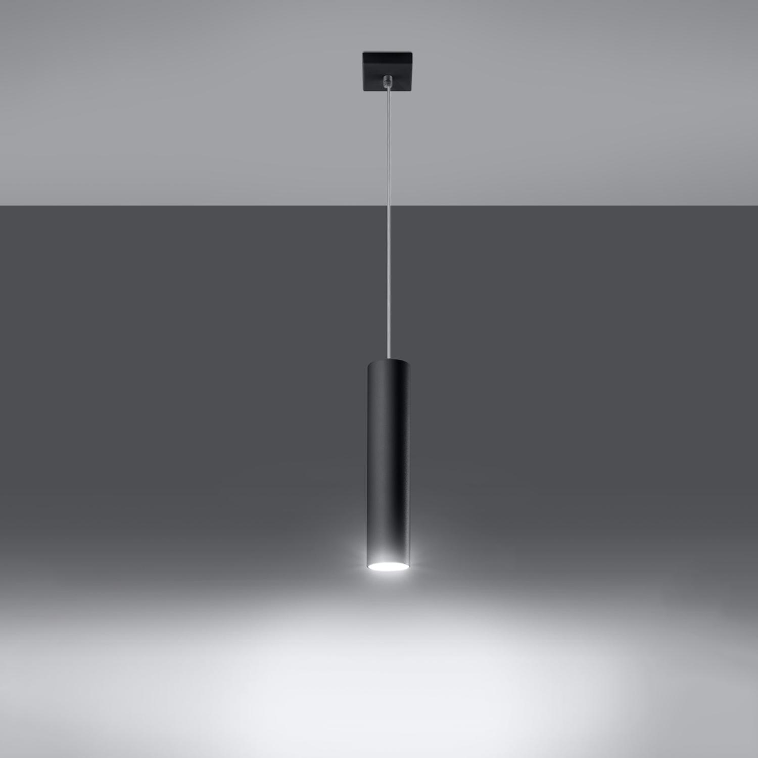 lámpara colgante LAGOS 1 en elegante negro, ideal para añadir un toque contemporáneo a tu espacio. Perfecta para iluminar comedores o salas, combina estilo y funcionalidad.