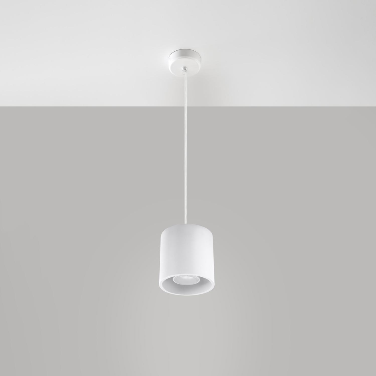 lámpara colgante ORBIS 1 blanca, ideal para iluminar y decorar cualquier espacio. Su diseño moderno y elegante aporta un toque sofisticado y minimalista a tu hogar.