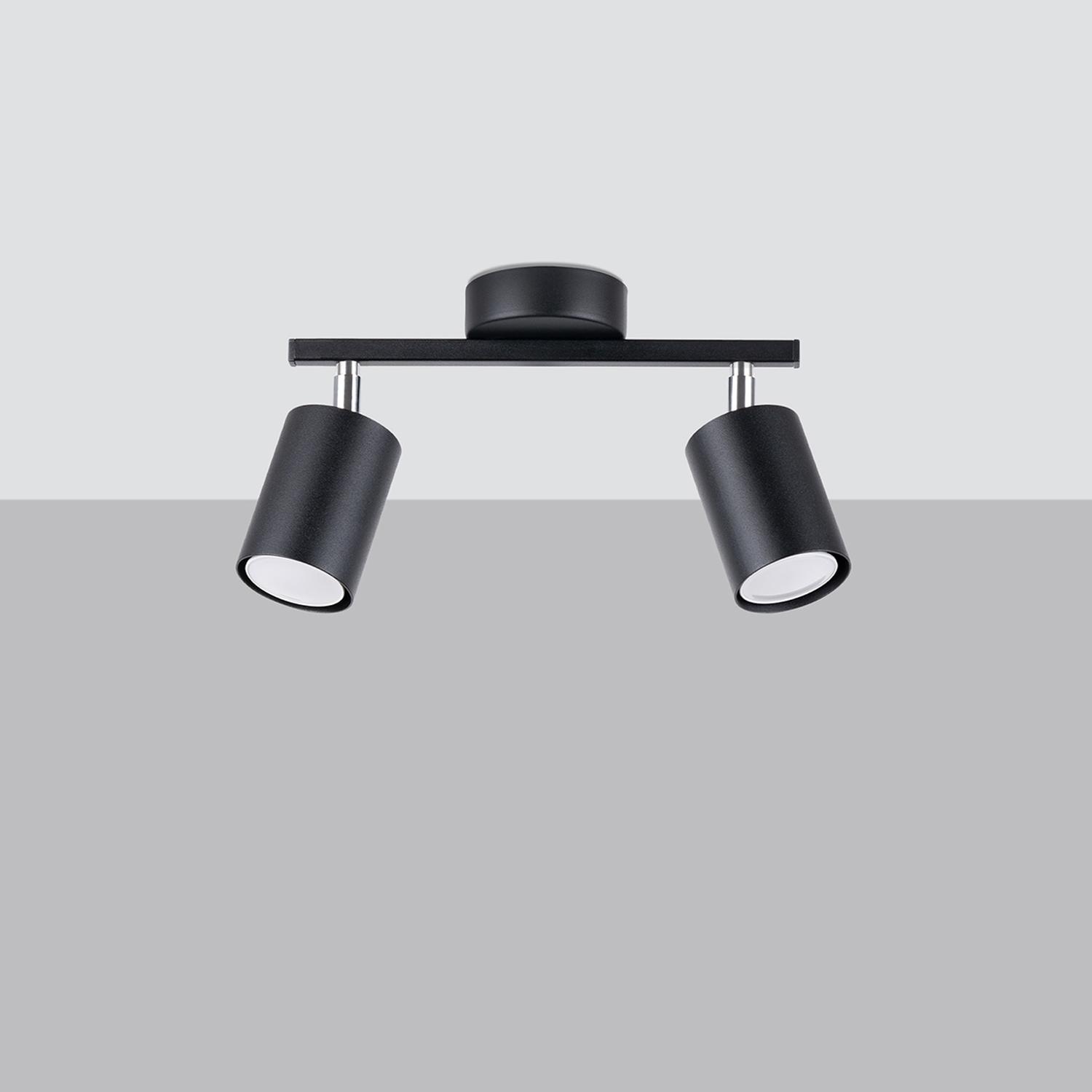 lámpara de techo LEMMI en elegante negro. Ideal para iluminar con estilo moderno y sofisticado, se adapta a cualquier decoración interior y es perfecta para crear un ambiente acogedor.