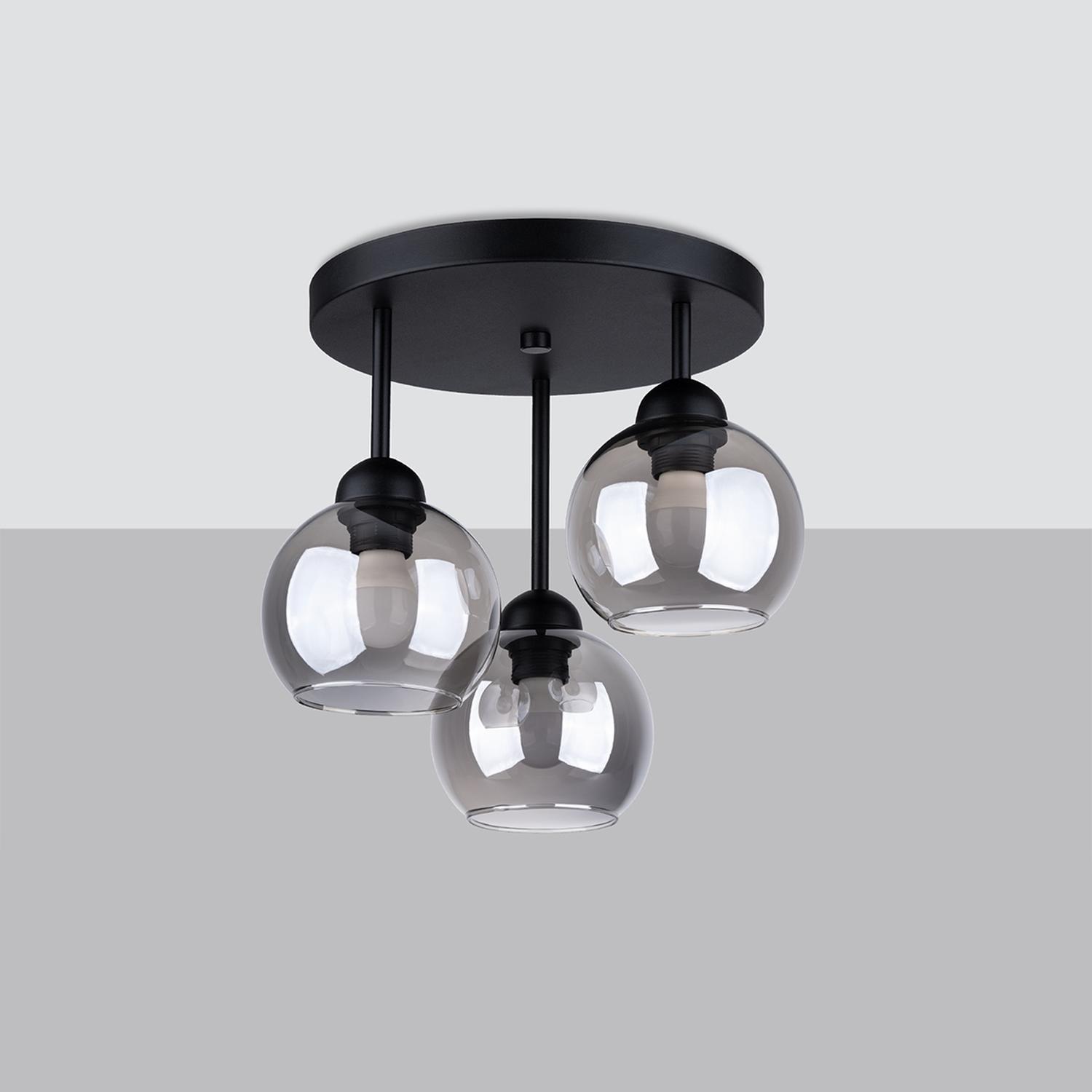 araña ALINO 3 negro: una elegante y moderna araña que ilumina tus espacios con un diseño contemporáneo. Su estilo minimalista complementa cualquier decoración, ideal para el hogar.