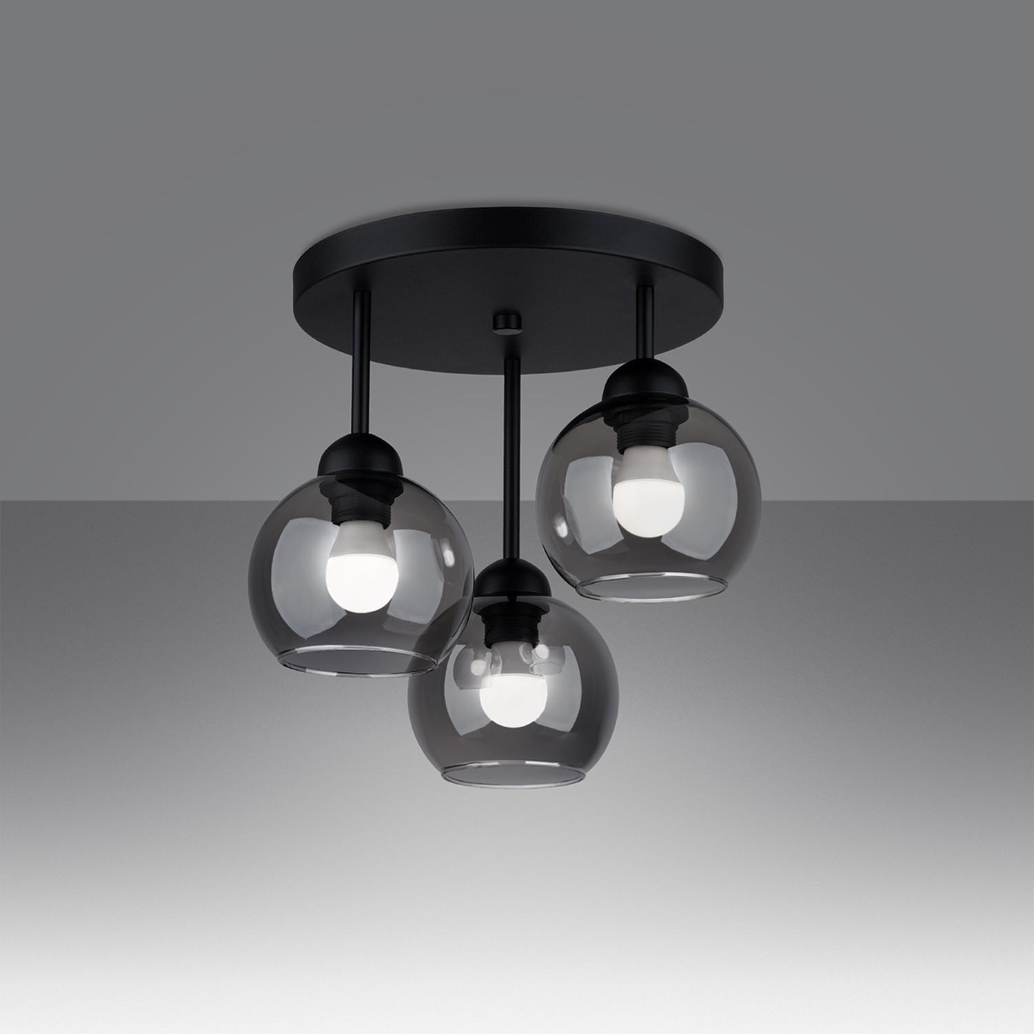 araña ALINO 3 negro: una elegante y moderna araña que ilumina tus espacios con un diseño contemporáneo. Su estilo minimalista complementa cualquier decoración, ideal para el hogar.