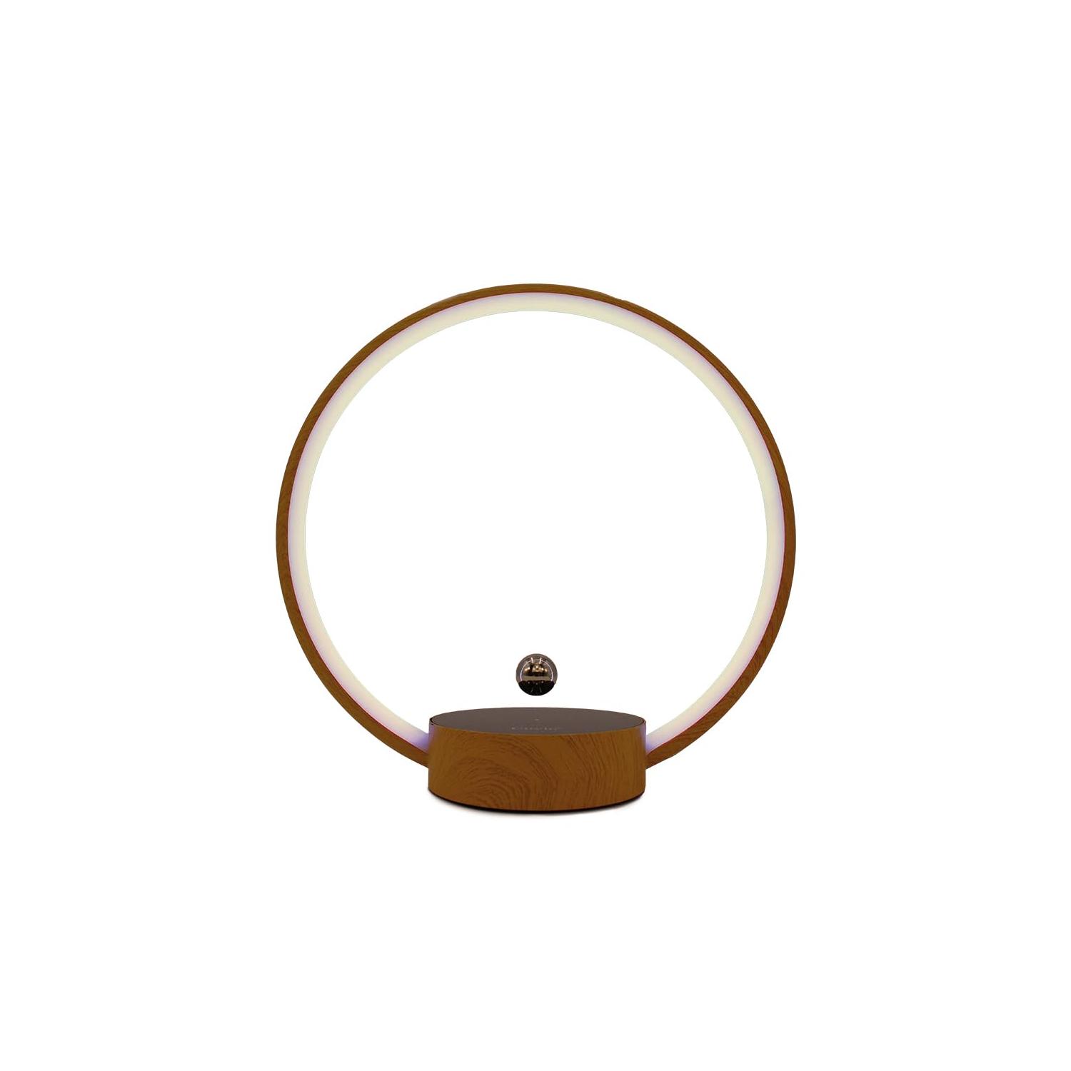  Lámpara circular zen – lámpara de levitación magnética que genera efecto relajante gracias a su tono de luz y la levitación. Ideal para regalo, ideal para decoración de espacios elegantes.