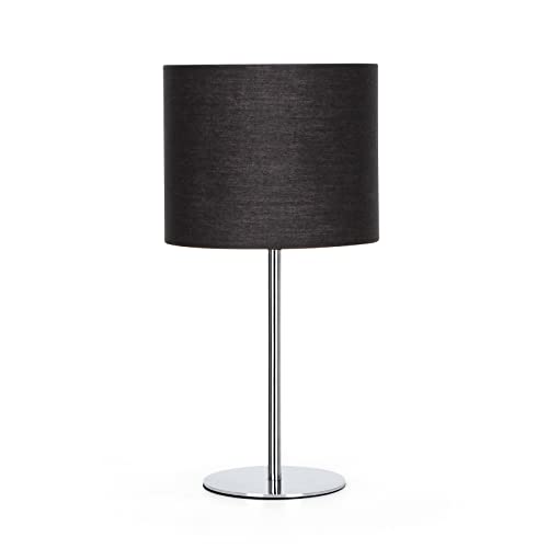 lámpara moderna de mesa E14 en metal, perfecta para cualquier ambiente. Su diseño minimalista realza la decoración mientras ofrece una suave iluminación. Bombilla no incluida.