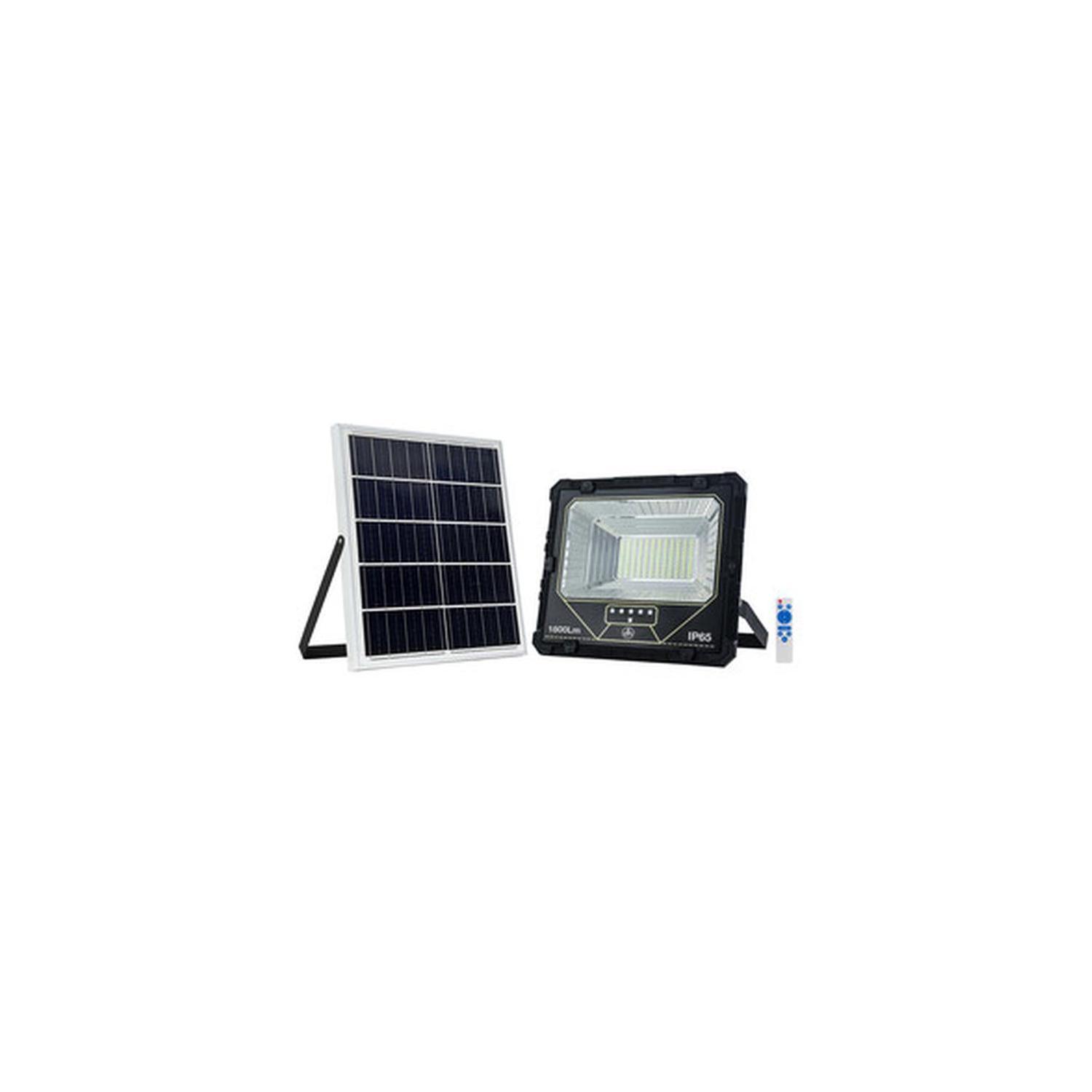 foco exterior solar LED 1800Lm 6500K IP65