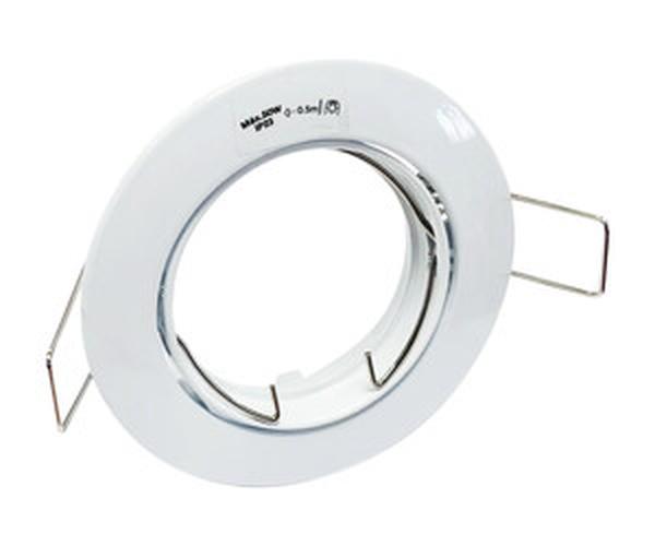 aro giratorio circular en elegante tono blanco, ideal para espacios modernos. Combina diseño y funcionalidad, brindando un toque contemporáneo para iluminar tu hogar con estilo.