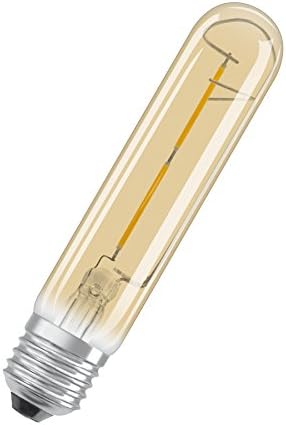 lámpara  LED Vintage Edition 1906, en forma de tubo con casquillo E27, no regulable, 2,5 vatios, blanco claro y cálido2400 Kelvin, 1 paquete