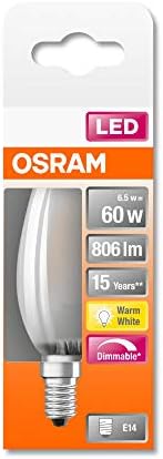  LED Retrofit CLASSIC BW Bombilla LED , Casquillo E14 , 2700 K , 4 W , Equivalente a 40W , Blanco cálido