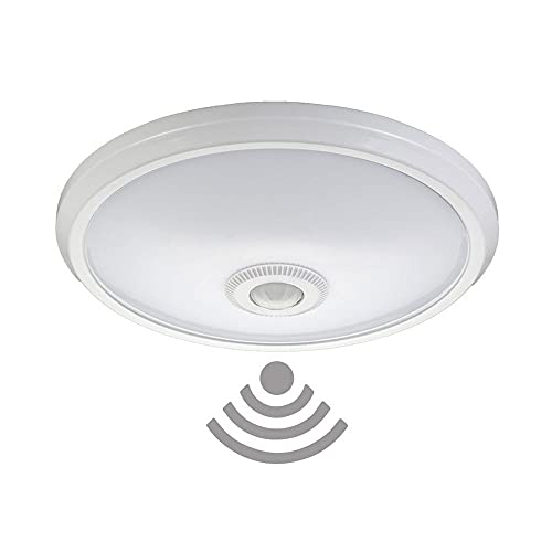 aplique LED de superficie con sensor y luz de emergencia, clasificación IP20, potencia de 16W, 96 LEDs, temperatura de color 4000K, ideal para iluminación tipo día.