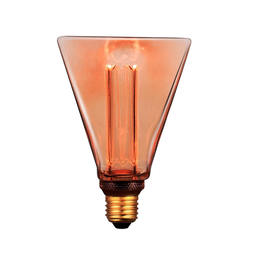 2601987 LAMPARA LED VINTAGE DIAMANTE AMBAR 4W E27