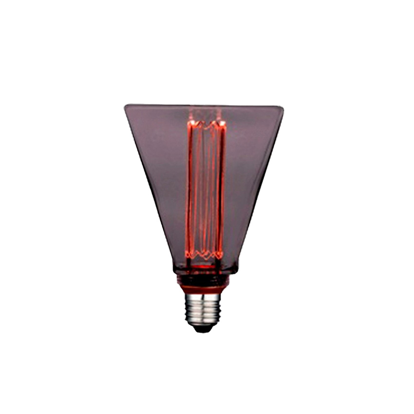 lámpara LED Deco Diamante E27 4W Smoky 1800K. Elegante y eficiente, ideal para ambientar cualquier espacio con un toque cálido y decorativo.