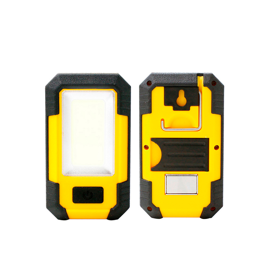 lINTERNA LED COB 8W 500lm RECARGABLE CON USB. Incluye gancho, imán y soporte. Función power bank. Ideal para camping y emergencias. Viene con cable de carga para mayor comodidad.