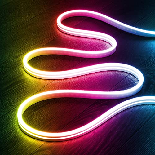  Tira Flexible Led Neon RGB, longitud 5m 1750Lm 35W en totalcorte metro a metroideal para decoración, anuncios y diseños (RGB, 5m)