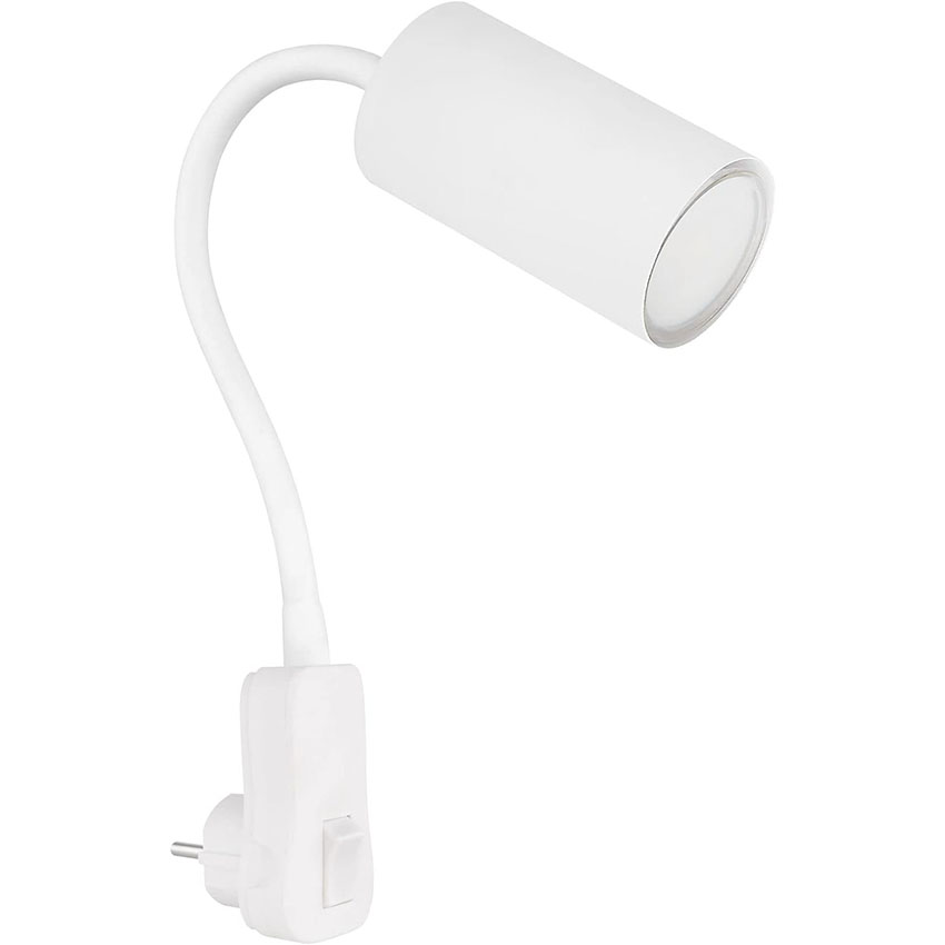  Aplique de pared blanco flexible GU10