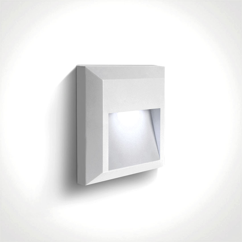  Baliza led exterior 1.6W 90lm IP65 5000k blanca