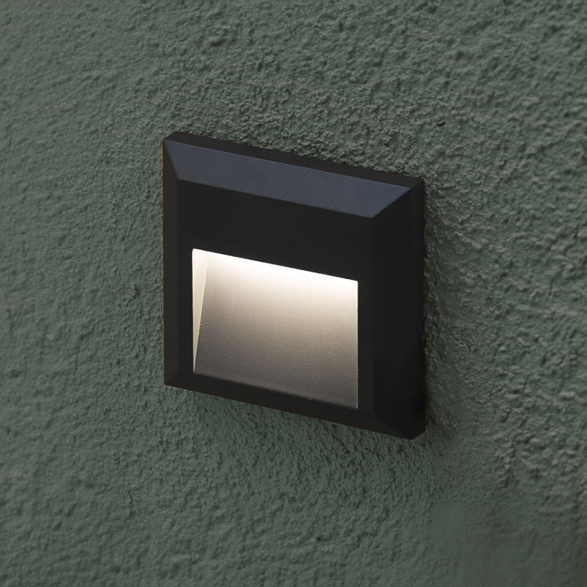  Baliza led exterior 1.6W 90lm IP65 5000k gris