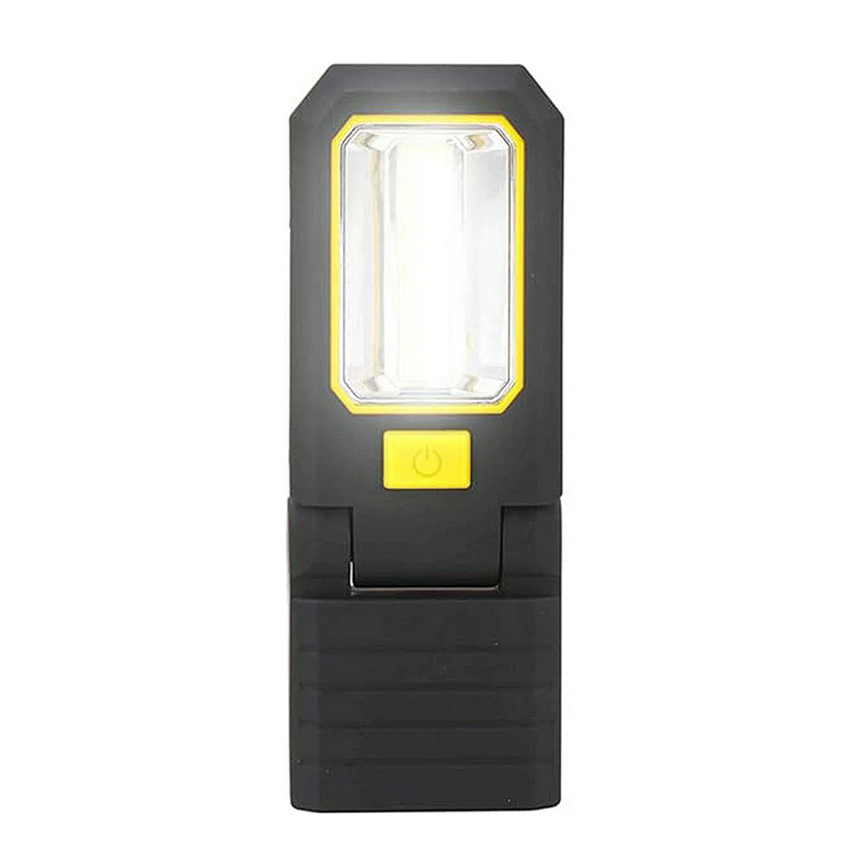 lintera LED COB XL de 200 lumens con 3 LEDs. Incluye gancho e imán. Funciona con 3 pilas AAA (incluidas). Ideal para camping, emergencias y uso diario. ¡Ilumina tu vida!