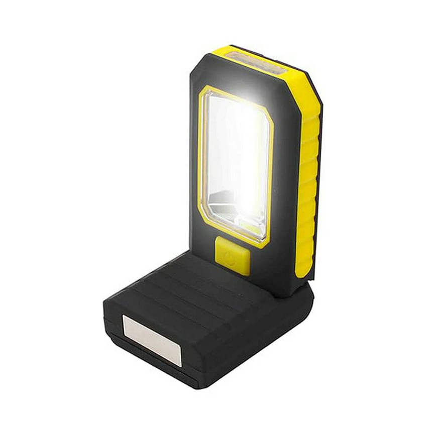 lintera LED COB XL de 200 lumens con 3 LEDs. Incluye gancho e imán. Funciona con 3 pilas AAA (incluidas). Ideal para camping, emergencias y uso diario. ¡Ilumina tu vida!