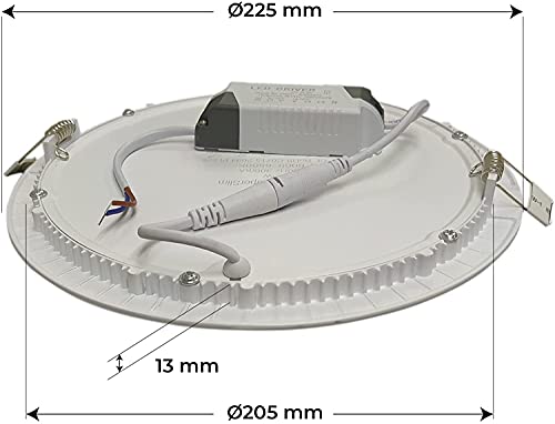 downlight extraplano LED 18W 4000K 145º 230V, ideal para iluminación eficiente en interiores y espacios comerciales.