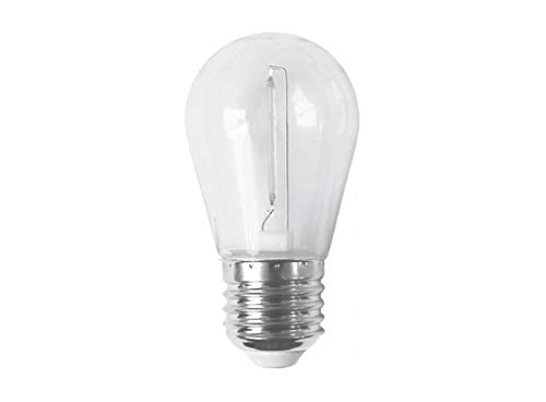 lámpara LED de filamento azul E27 1W 300º ideal para guirnaldas, decoración y ambientes acogedores.